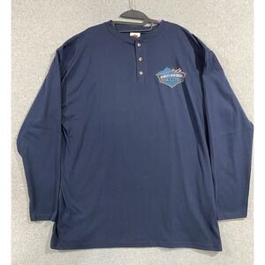 Harley Davidson Cool Springs Franklin TN Shirt Mens 2X Long Sleeve Henley
